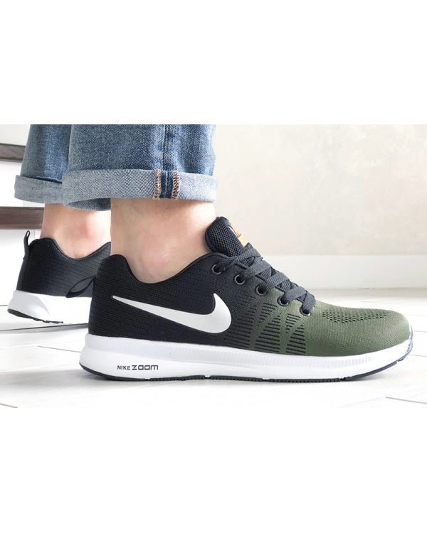 Чоловічі кросівки Nike Air Zoom хаки з чорним