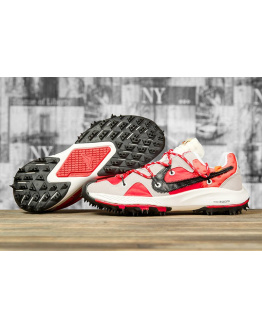 Чоловічі кросівки Nike Air Zoom Terra Kiger 5 x Off-White червоні з бежевим