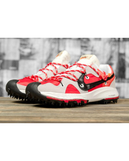 Чоловічі кросівки Nike Air Zoom Terra Kiger 5 x Off-White червоні з бежевим