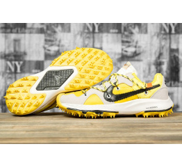 Купить Мужские кроссовки Nike Air Zoom Terra Kiger 5 x Off-White желтые с бежевым