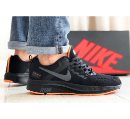 Мужские кроссовки Nike Shield Run черные с оранжевым