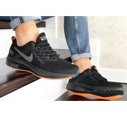 Мужские кроссовки Nike Shield Run черные с оранжевым