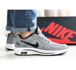 Мужские кроссовки Nike Shield Run светло-серые с белым