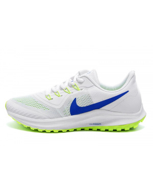 Чоловічі кросівки Nike Zoom білі з синім и салатовым