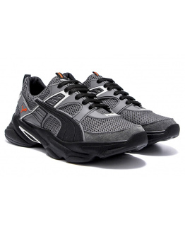 Мужские кроссовки Puma серые с черным