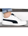 Мужские кроссовки Puma Suede белые с черным