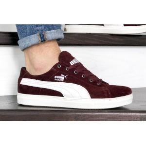 Чоловічі кросівки Puma Suede бордові