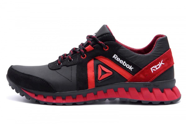 Мужские кроссовки Reebok черные с красным