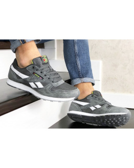 Мужские кроссовки Reebok Classic Leather серые