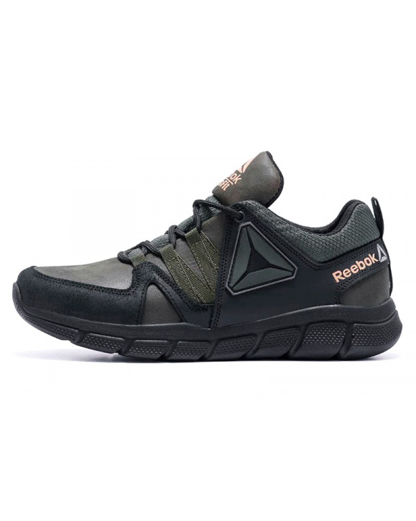Мужские кроссовки Reebok хаки с черным