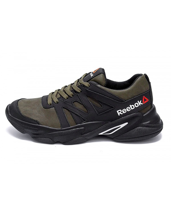 Мужские кроссовки Reebok зеленые с черным