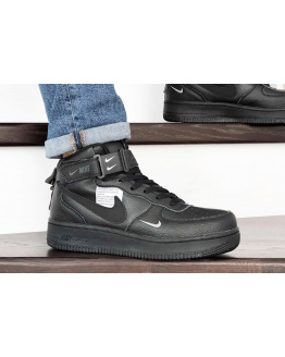 Чоловічі високі кросівки Nike Air Force 1 '07 Mid Lv8 Utility чорні