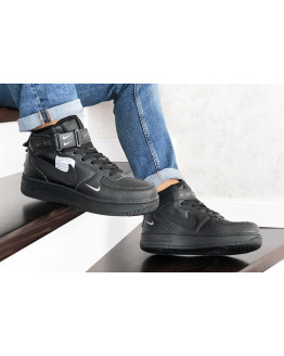 Чоловічі високі кросівки Nike Air Force 1 '07 Mid Lv8 Utility чорні