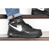 Мужские высокие кроссовки Nike Air Force 1 '07 Mid Lv8 Utility черные с белым