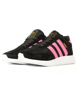 Жіночі кросівки Adidas Iniki Runner чорні з рожевим