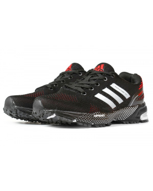 Жіночі кросівки Adidas Marathon TR чорні з білим и красным