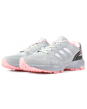 Жіночі кросівки Adidas Marathon TR сірі з рожевим