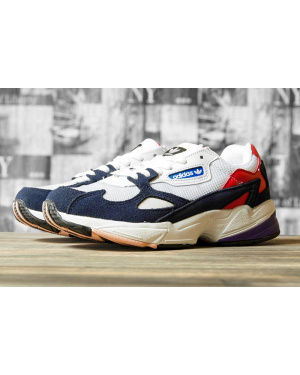 Жіночі кросівки Adidas Originals Falcon білі с темно-синим