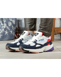 Жіночі кросівки Adidas Originals Falcon білі с темно-синим