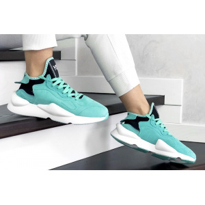 Женские кроссовки Adidas Y-3 Kaiwa бирюзовые