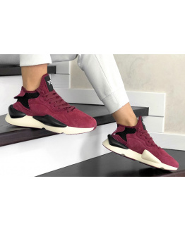 Жіночі кросівки Adidas Y-3 Kaiwa бордові