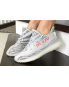 Купить Жіночі кросівки Adidas Yeezy Boost 350 V2 сірі з бірюзовим