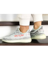 Купить Жіночі кросівки Adidas Yeezy Boost 350 V2 сірі з бірюзовим