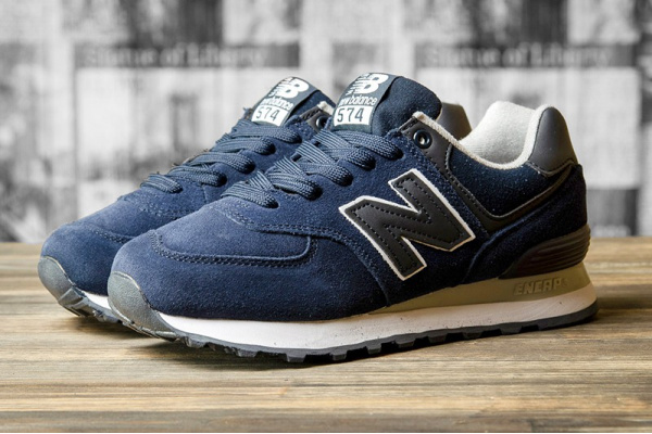 Женские кроссовки New Balance 574 темно-синие