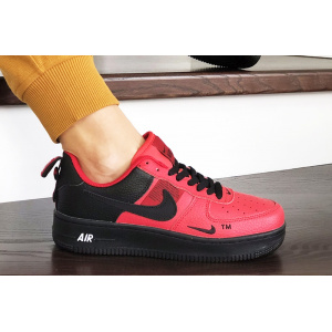 Женские кроссовки Nike Air Force 1 '07 Lv8 Utility красные с черным