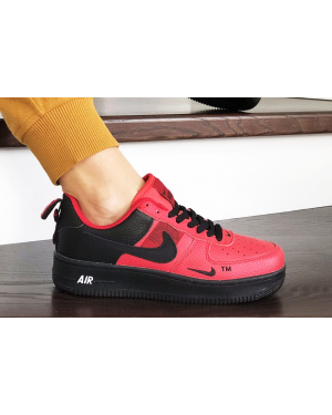 Жіночі кросівки Nike Air Force 1 '07 Lv8 Utility червоні з чорним