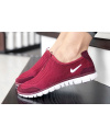 Жіночі кросівки Nike Air Free Run 3.0 Slip-On бордові