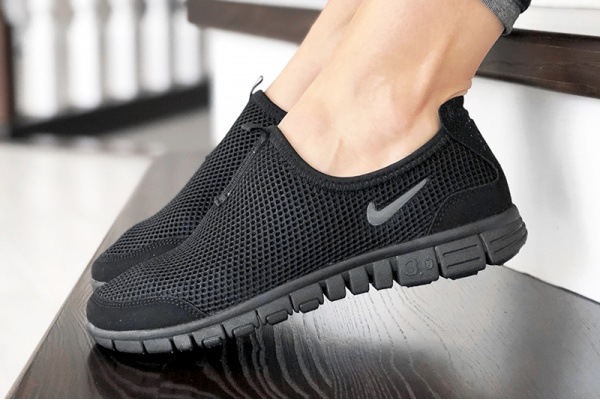 Женские кроссовки Nike Air Free Run 3.0 Slip-On ченые