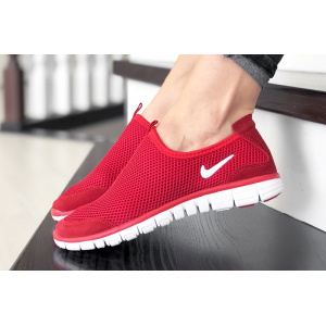 Женские кроссовки Nike Air Free Run 3.0 Slip-On красные