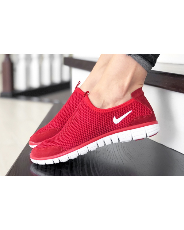 Жіночі кросівки Nike Air Free Run 3.0 Slip-On червоні