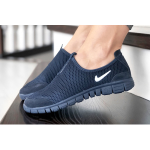 Женские кроссовки Nike Air Free Run 3.0 Slip-On темно-синие