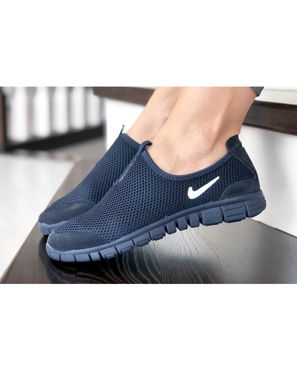 Жіночі кросівки Nike Air Free Run 3.0 Slip-On темно-сині