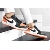 Купить Женские кроссовки Nike Air Jordan 1 Low белые с черным и оранжевым