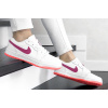 Купить Женские кроссовки Nike Air Jordan 1 Low белые с малиновым