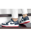 Купить Жіночі кросівки Nike Air Jordan 1 Low білі с темно-синим и красным