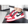 Женские кроссовки Nike Air Jordan 1 Low красные с белым