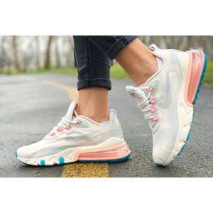 Женские кроссовки Nike Air Max 270 React бежевые