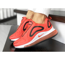Купить Женские кроссовки Nike Air Max 720 красно-оранжевые с белым
