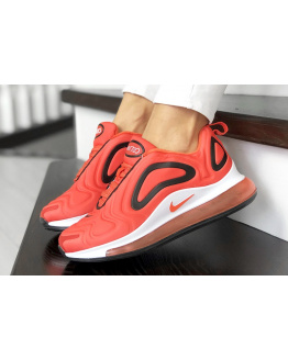Жіночі кросівки Nike Air Max 720 красно-помаранчеві з білим