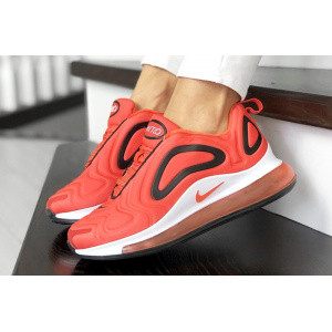 Жіночі кросівки Nike Air Max 720 красно-помаранчеві з білим