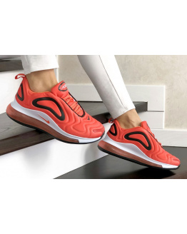 Жіночі кросівки Nike Air Max 720 красно-помаранчеві з білим