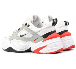 Женские кроссовки Nike M2K Tekno белые с серым