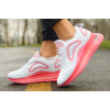 Женские кроссовки Nike Air Max 720 белые с розовым