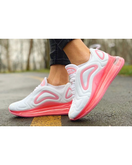 Жіночі кросівки Nike Air Max 720 білі з рожевим
