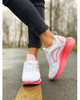 Жіночі кросівки Nike Air Max 720 білі з рожевим