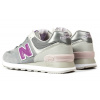 Купить Женские кроссовки New Balance 574 серые с фиолетовым